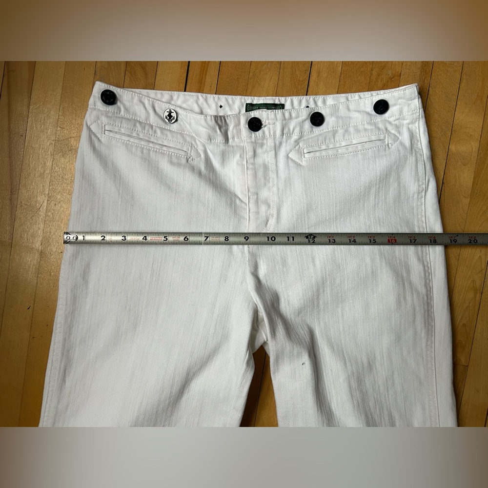 Ralph Lauren Vintage 90s White Sailor Jeans - Picture 10 of 10